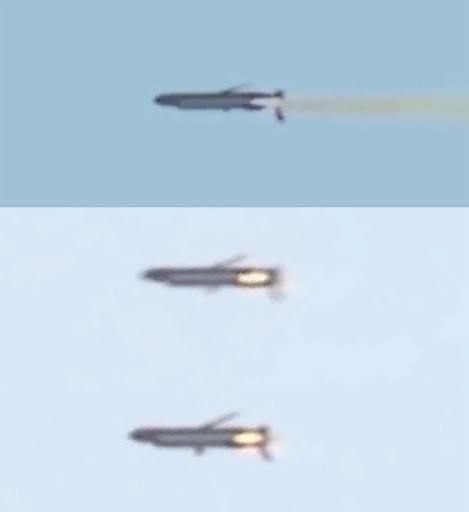 Krstareća raketa neorgraničenog dometa Burevesnjik snimljena tokom letnih tispitivanja